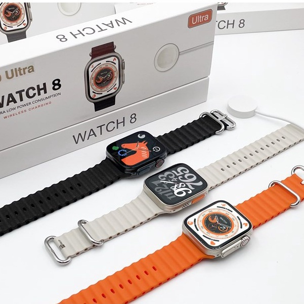 ⌚Smart Watch 8 Ultra สมาร์ทวอทช์ดิจิตอลผู้ชาย GPS สมาร์ทวอทช์กันน้ำบลูทูธโหมดกีฬาฟิตเนสสมาร์ทวอทช์ชาร์จไร้สายสำหรับ iOS Android