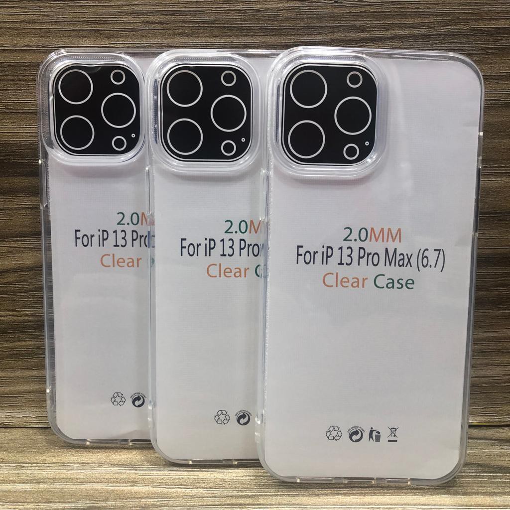 IPHONE 13 MINI, IPHONE 13, IPHONE 13 PRO, IPHONE 13 PRO MAX, IPHONE 12 MINI, IPHONE 12 MINI, IPHONE 12, IPHONE 12 PRO, IPHONE 12 PRO MAX SOFT CASE CLEAR 2.00MM THICK SILICONE CASE JELLY CASE เคสใส TRANSPARENT OEM