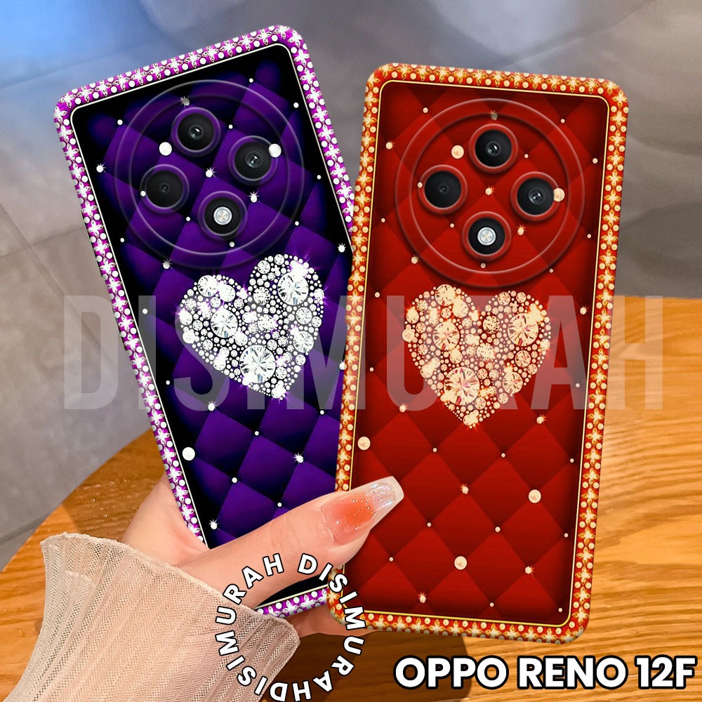 Softcase Hp Oppo Reno 12 F 5G ล่าสุด 2024 Fashion Case Love (DS04) Casing Oppo reno 11 F 5G Silicone Tpu Pro Camera - ราคาถูก