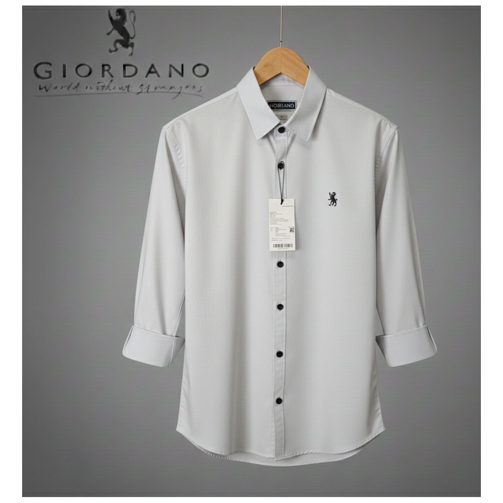 GIORDANO เคมีจา จิออร์ดาโน 3ง เสื้อ // เสื้อสีพื้นผู้ชาย // เสื้อแขนยาว // เสื้อแขนยาวผู้ชาย // เสื้อลําลอง // เสื้อเข้ารูป // เสื้อทางการ // เสื้อสํานักง