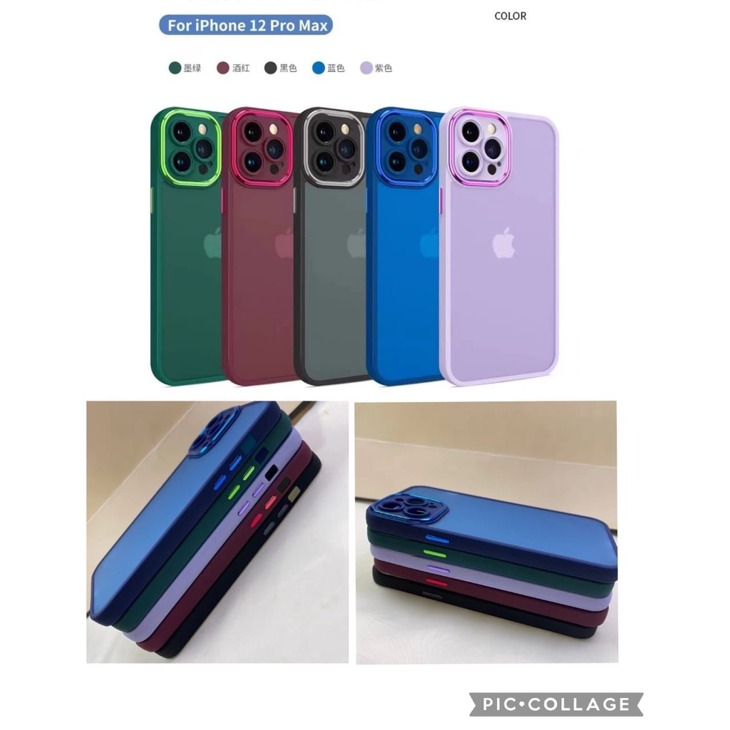 Cre Soft Case Frosted กึ่งซิลิโคนใส PREMIUM NEOHYBRID DOVE CHROME Iphone X / Xs Iphone XR Iphone Xs Max Iphone 11 Iphone 11 Pro Iphone 11 Pro Max Iphone 12 Iphone 12 Pro Iphone 12 Pro Iphone 12 Pro Max Full Frame ปกป้องกล้อง