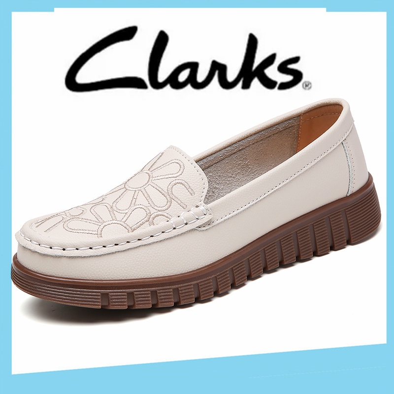 Clarks รองเท้าผู้หญิงรองเท้าแบนผู้หญิงเกาหลี clarks รองเท้าผู้หญิงรองเท้า slip บนรองเท้าผู้หญิงขนาดใหญ่ EU 40 clarks รองเท้ารองเท้าไม่มีส้นผู้หญิง