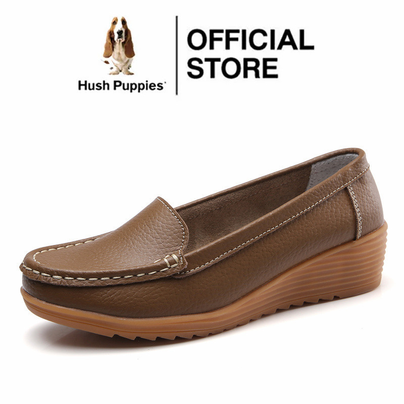 HUSH PUPPIES ฮิช ลูกสุนัขรองเท้าสําหรับผู้หญิงรองเท้าไม่มีส้นรองเท้าสําหรับผู้หญิงรองเท้าไม่มีส้นสําหรับผู้หญิงรองเท้าแบนสําหรับผู้หญิงลื่นบนรองเท้าผู้หญิงขนาดใหญ่รองเท้า40 41 42