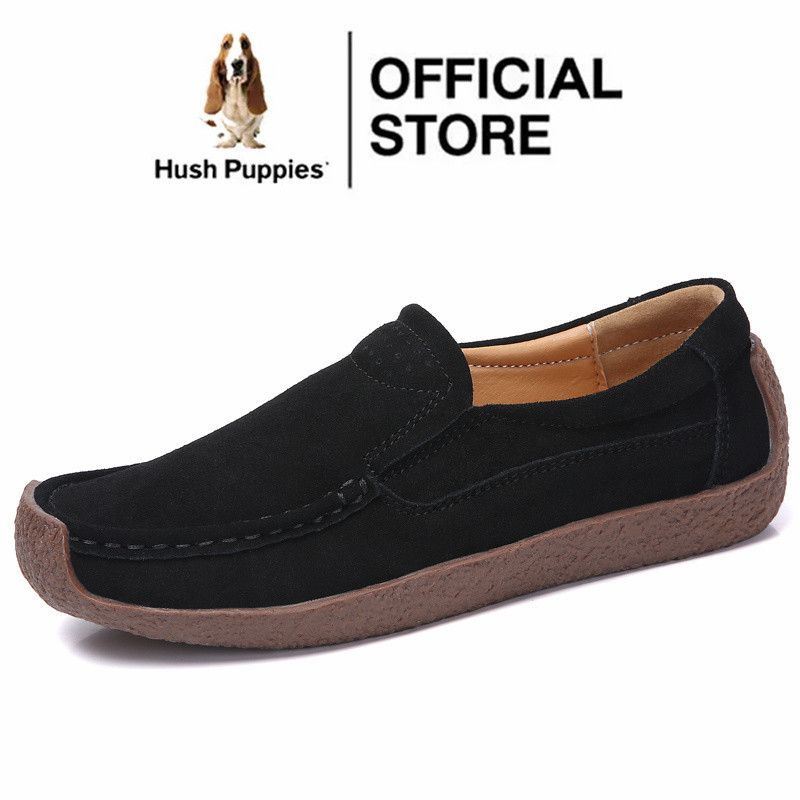 HUSH PUPPIES ฮิช ลูกสุนัขรองเท้าสําหรับผู้หญิงรองเท้าไม่มีส้นรองเท้าสําหรับผู้หญิงรองเท้าไม่มีส้นสําหรับผู้หญิงรองเท้าแบนสําหรับผู้หญิงลื่นบนรองเท้าผู้หญิงขนาดใหญ่รองเท้า40 41 42