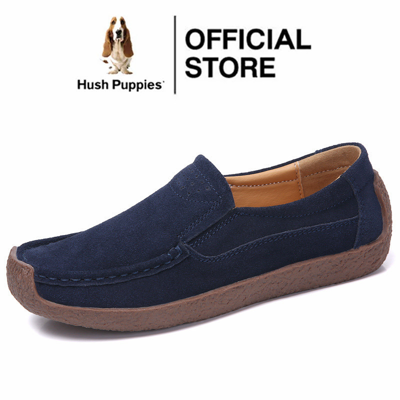 HUSH PUPPIES ฮิช ลูกสุนัขรองเท้าสําหรับผู้หญิงรองเท้าไม่มีส้นรองเท้าสําหรับผู้หญิงรองเท้าไม่มีส้นสําหรับผู้หญิงรองเท้าแบนสําหรับผู้หญิงลื่นบนรองเท้าผู้หญิงขนาดใหญ่รองเท้า40 41 42