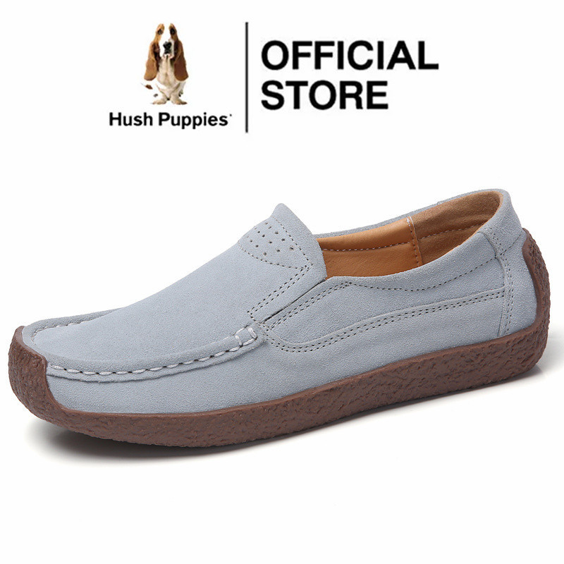 HUSH PUPPIES ฮิช ลูกสุนัขรองเท้าสําหรับผู้หญิงรองเท้าไม่มีส้นรองเท้าสําหรับผู้หญิงรองเท้าไม่มีส้นสําหรับผู้หญิงรองเท้าแบนสําหรับผู้หญิงลื่นบนรองเท้าผู้หญิงขนาดใหญ่รองเท้า40 41 42
