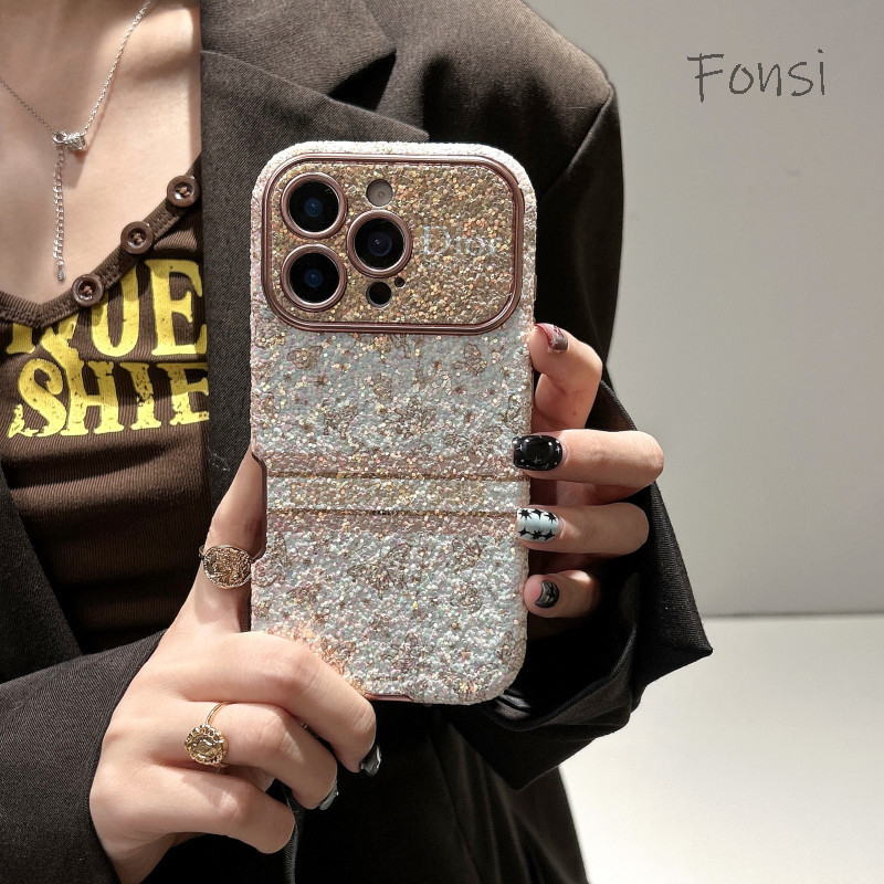 ป้ายแบรนด์แฟชั่น iphone 17 pro max 16 pro max 15 pro max 13 pro max 14 Pro Max case iphone 13 16 pro 16 17 17 pro 15 14 15 pro 14 pro 13 pro case กันกระแทก blingbling ผีเสื้อ