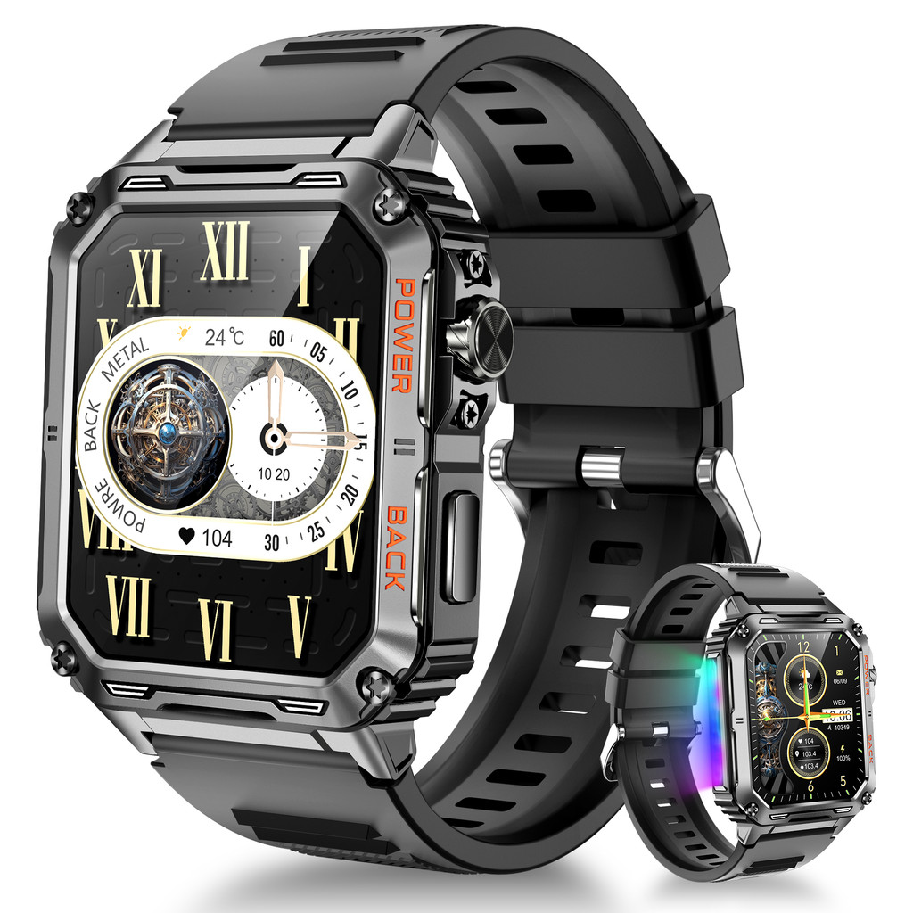 OUKITEL BAMBOOINN P3 IT68 กันน้ําบลูทูธโทร Smartwatch 1.91 บนจอแสดงผลแบตเตอรี่ 2025 ใหม่ smartwatch smartwatch smartwatch สําหรับผู้ชาย smartwatch สําหรับผู้หญิง