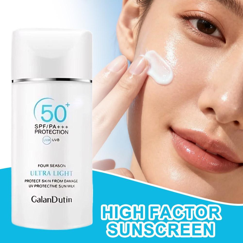 SPF50+ PA+++ ครีมกันแดดกันน้ําเหงื่อทนสูตรสดชื่น SPF50+ PA+++ ครีมกันแดด Crorbing Non-Greasy Face Body Sunblock เหมาะสําหรับเทศกาลสงกรานต์ชายหาดวันหยุด