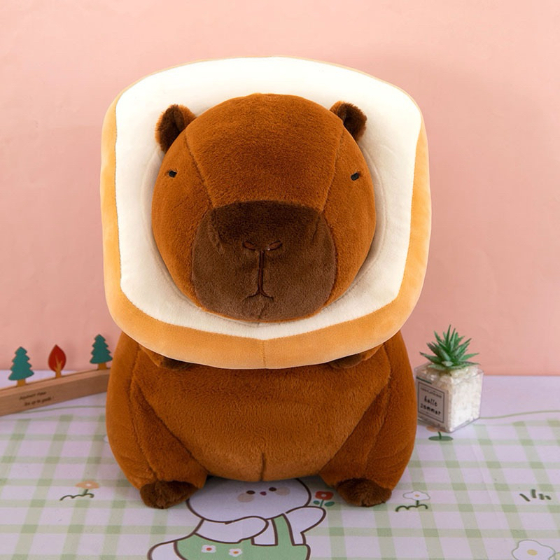 ตุ๊กตาคาปิปาร่า ตัวใหญ่นะคะ ขนมปัง พร้อมส่งจากไทย🇹🇭 ราคาถูก ของขวัญวันเกิด ของขวัญคาปิน่ารักมาก สีน้ำตาลเข้มกว่าในรูป