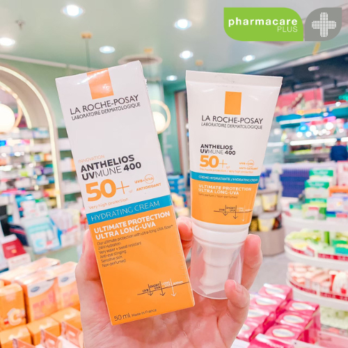 La Roche Posay Anthelios Hydrating Cream SPF 50+ PA++++ ครีมกันแดด 50 มล. สำหรับ ผิวแห้ง