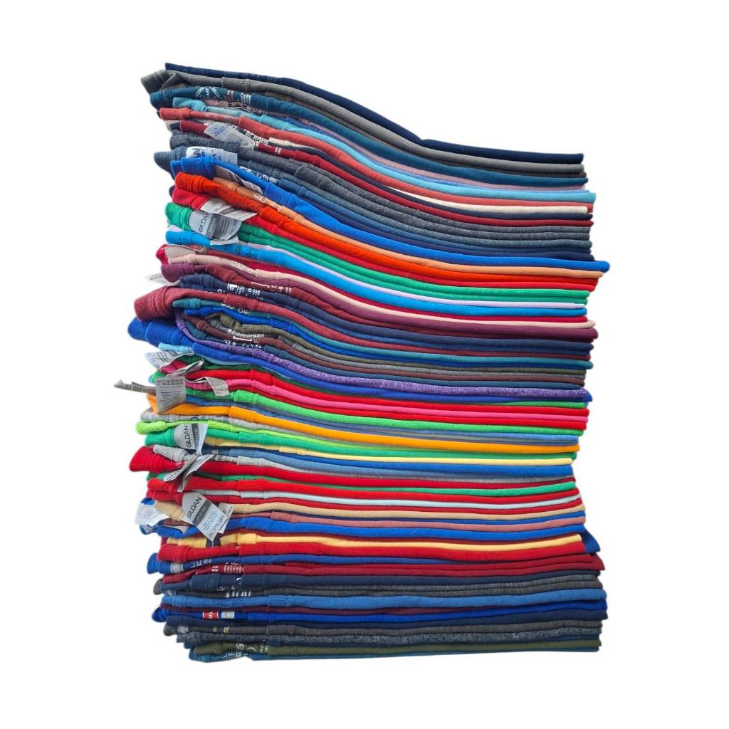 เสื้อยืดมือสอง USA - เสื้อยืดสีพื้น คอกลม/วี/กระเป๋า เสื้อยืด Oversize ไซส์ XL-4XL คุณภาพดี ใส่สบาย ราคาถูก พร้อมส่ง!!!