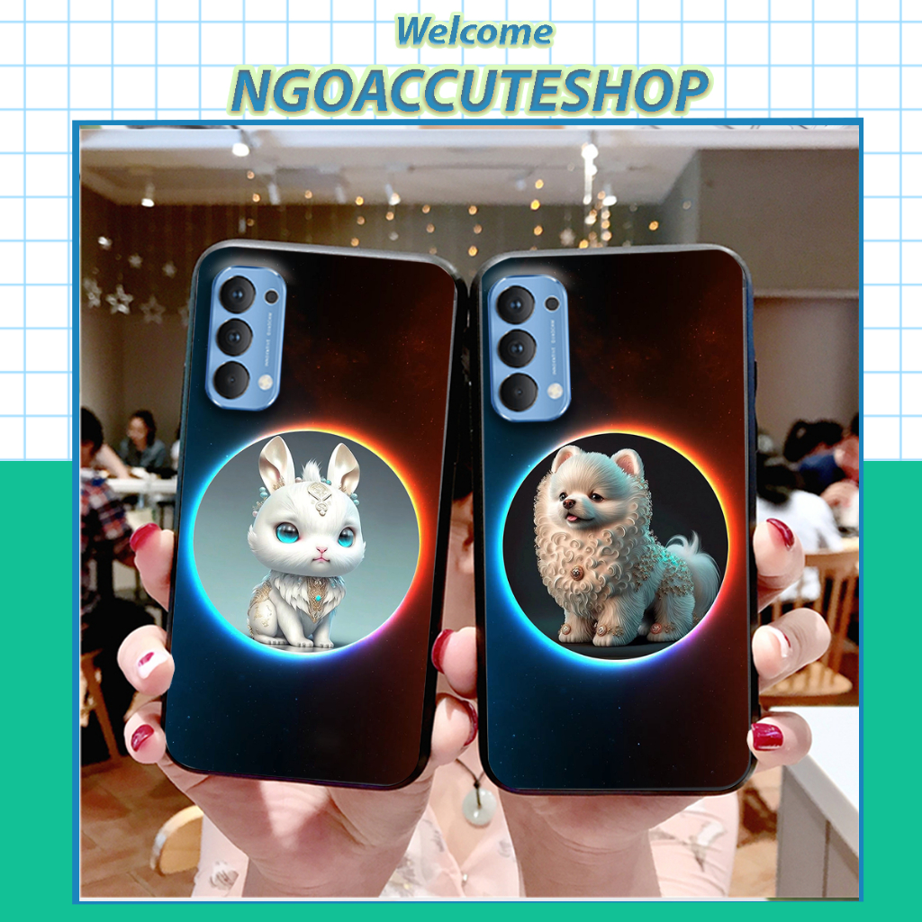 เคส Oppo Reno4 / Reno4 Pro / Reno 4 พิมพ์ลายสัตว์ 12 ราศี สุดน่ารัก ราคาถูก